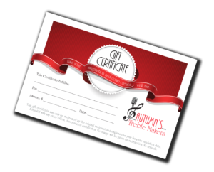 Image of a gift certificate.